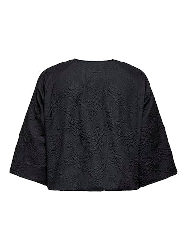 Only Carmakoma jasje met ballonmouwen 15356972 CARANJA Zwart