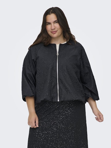 Only Carmakoma jasje met ballonmouwen 15356972 CARANJA Zwart