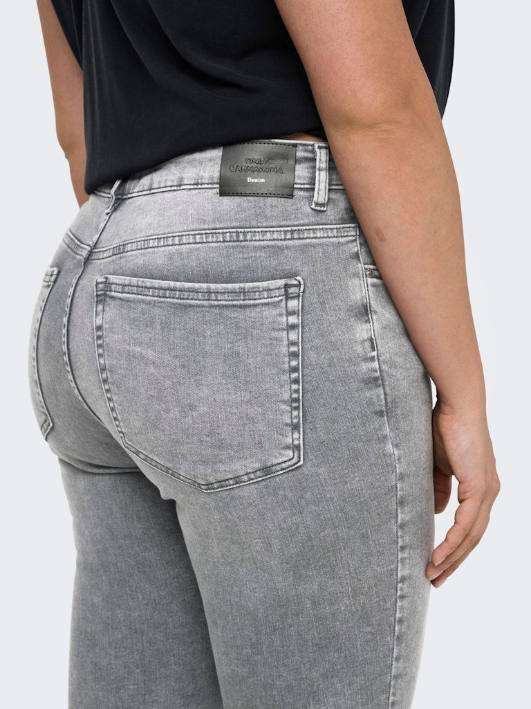 Only Carmakoma jeans cropped 15313801 CARWILLY Grey