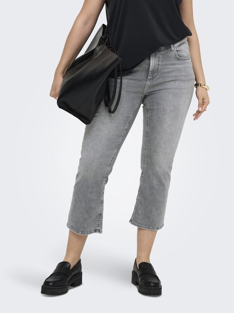 Only Carmakoma jeans cropped 15313801 CARWILLY Grey