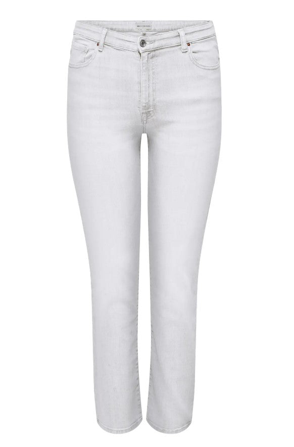 Only Carmakoma jeans met rechte pijp 15348744 CARSUI Wit