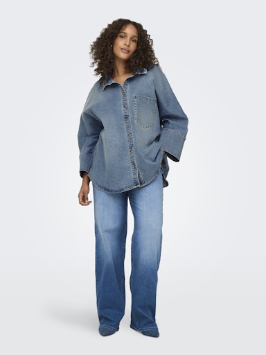 Only Carmakoma jeans wide fit "30 15337299 CARWILLY "30 med.blue denim
