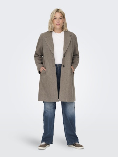 Only Carmakoma lange jas 15306709 CARNEW CARRIE Caribou