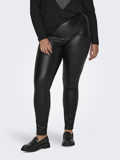 Only Carmakoma leerlook legging 15333723 CARJESSIE Zwart