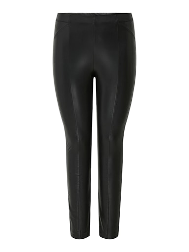 Only Carmakoma leerlook legging 15333723 CARJESSIE Zwart