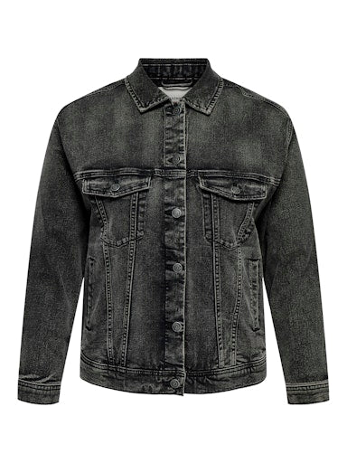 Only Carmakoma oversized denim jack 15361912 CARKONA Washed black