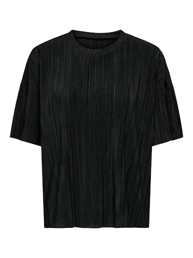 Only Carmakoma plisse top 15342188 CARRAVENNA Zwart