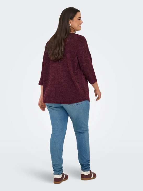 Only Carmakoma shirt 15196518 CARMARTHA Rood