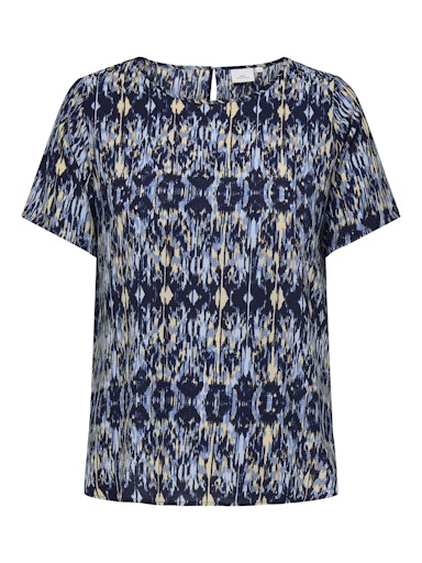 Only Carmakoma shirt met korte mouw 15218353 Carvica Blue