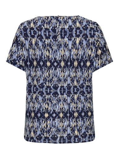 Only Carmakoma shirt met korte mouw 15218353 Carvica Blue