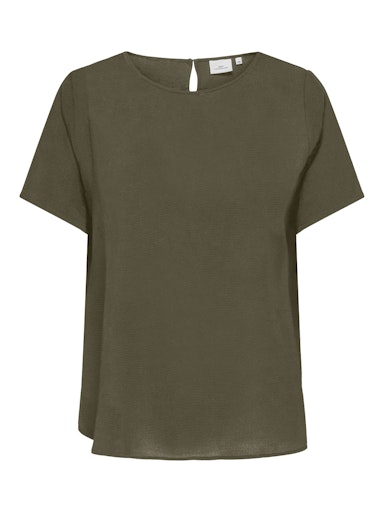 Only Carmakoma shirt met korte mouw 15218353 Carvica Ivy Green