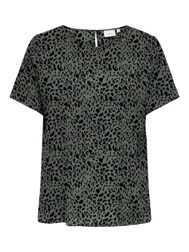 Only Carmakoma shirt met korte mouw 15218353 Carvica Laurel Wreath