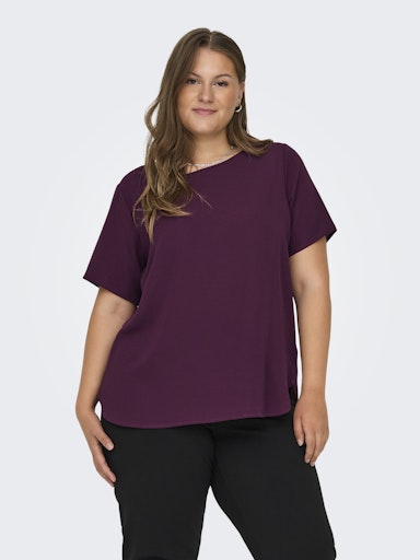 Only Carmakoma shirt met korte mouw 15218353 Carvica Winetasting
