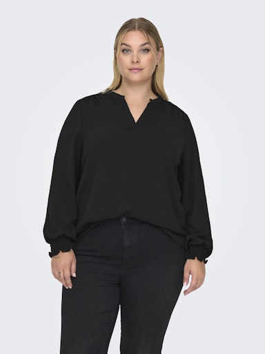 Only Carmakoma shirt met lange mouwen 15285157 CARMETTA Zwart