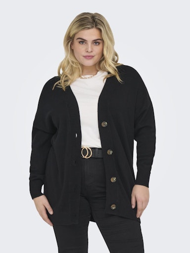 Only Carmakoma vest met knopen 15310025 CARESLY Zwart