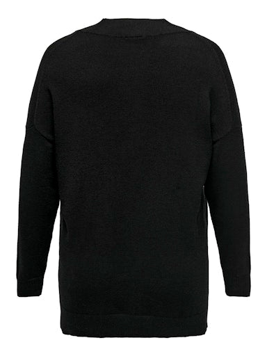 Only Carmakoma vest met knopen 15310025 CARESLY Zwart