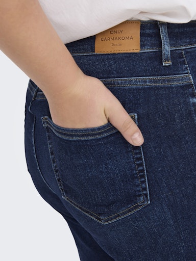 Only Carmakoma wide-leg jeans 15304225 CARWILLY Dark blue denim