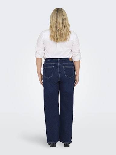 Only Carmakoma wide-leg jeans 15304225 CARWILLY Dark blue denim