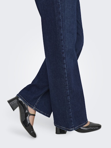 Only Carmakoma wide-leg jeans 15304225 CARWILLY Dark blue denim