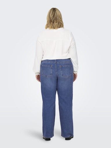Only Carmakoma wide fit jeans 30" 15343470 30" CARSNOW med.blue denim