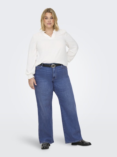 Only Carmakoma wide fit jeans 30" 15343470 30" CARSNOW med.blue denim