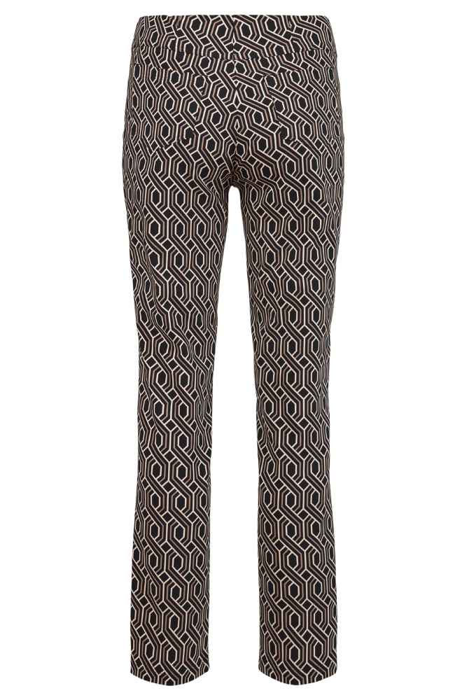 Robell broek met geometrische print 51690 5573 Print