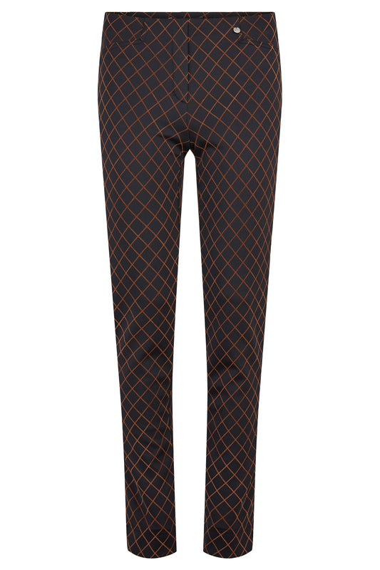 Robell broek met print 52625 54457 Print