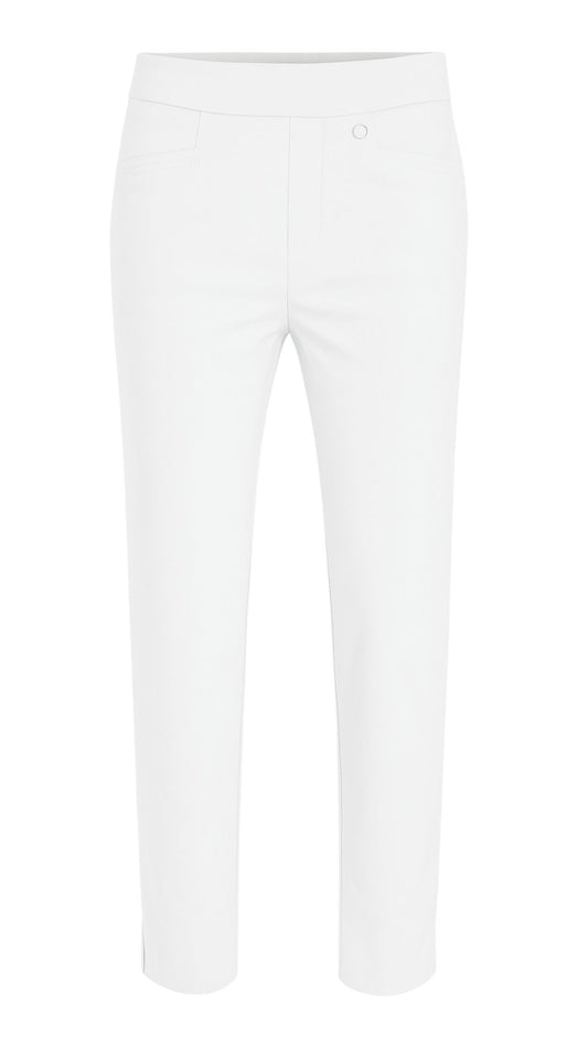 Robell slim fit broek tot de enkel 53579 5499 Rose 10 Wit