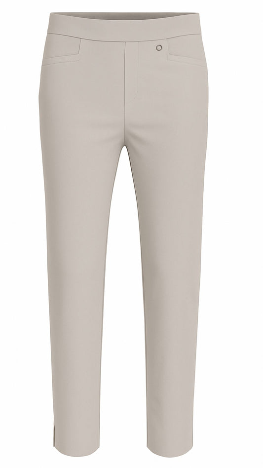 Robell slim fit broek tot de enkel 53579 5499 Rose 13 Zand
