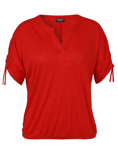 T-Shirt met v-hals 2513402 Rood