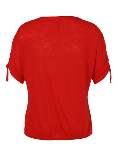 T-Shirt met v-hals 2513402 Rood