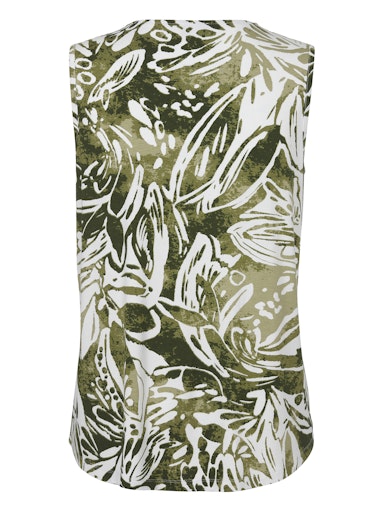 Top met v-hals 2512485 Olijf