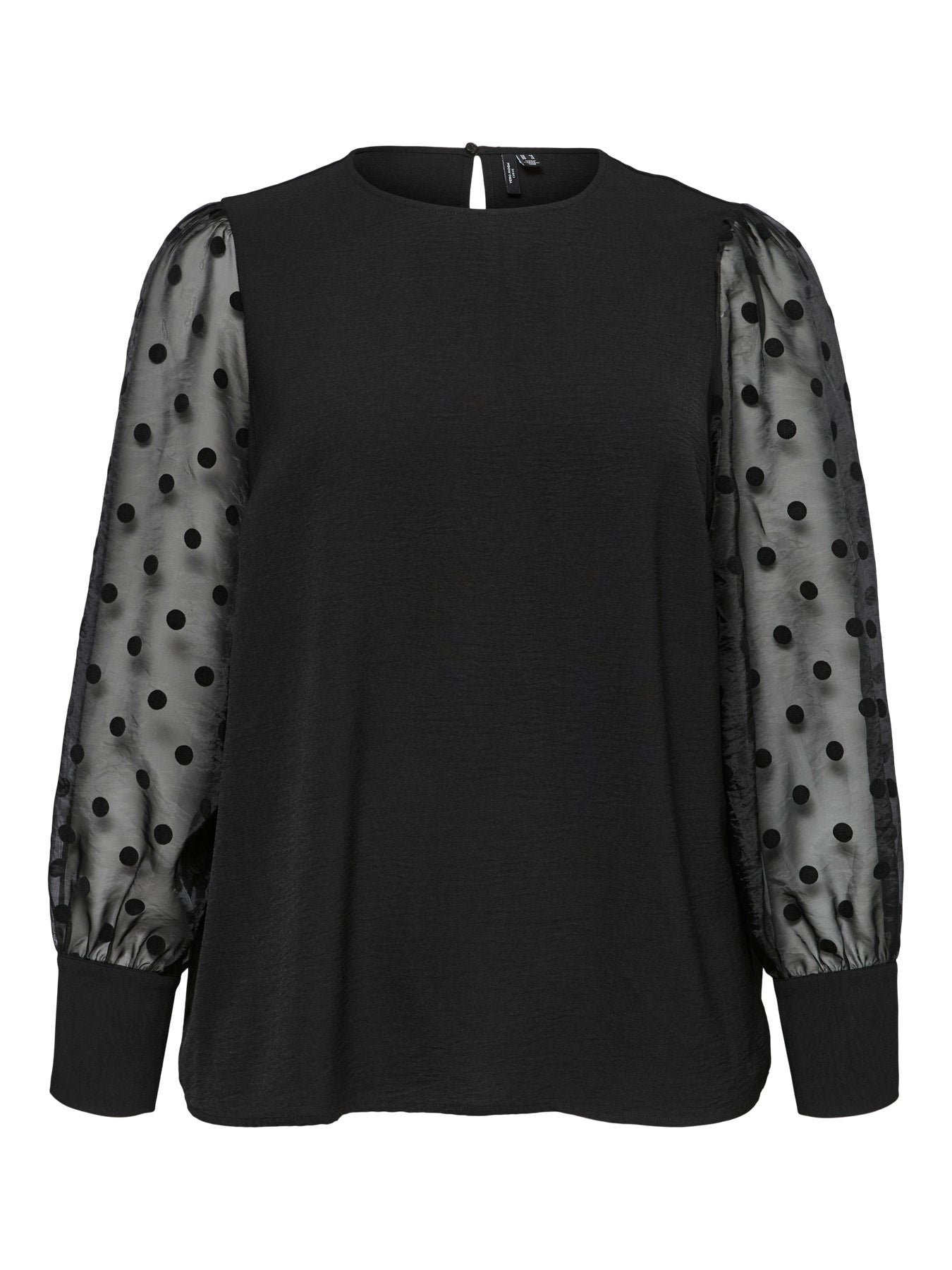 Vero Moda Curve blouse met lange mouw 10337811 Zwart