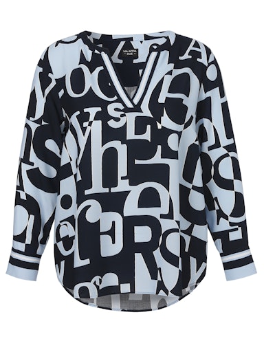 Via Appia Blouse V-hals 2514661 Blauw