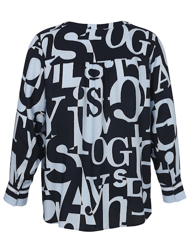Via Appia Blouse V-hals 2514661 Blauw