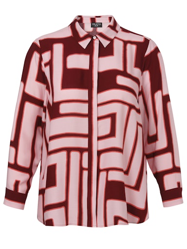 Via Appia Blouse met kraag 2514663 Roze