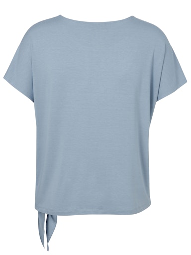 Via Appia T-shirt met knoopdetail 2522710 Blauw
