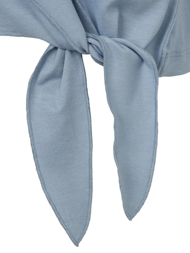 Via Appia T-shirt met knoopdetail 2522710 Blauw