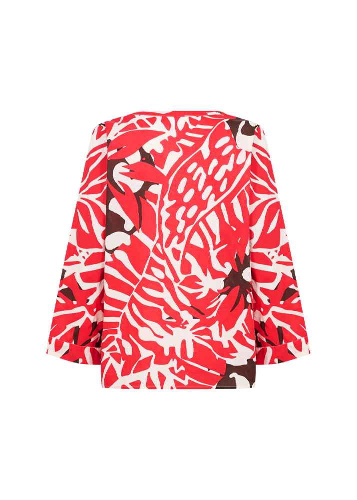 WasabiblousemetprintW10798Rood__3
