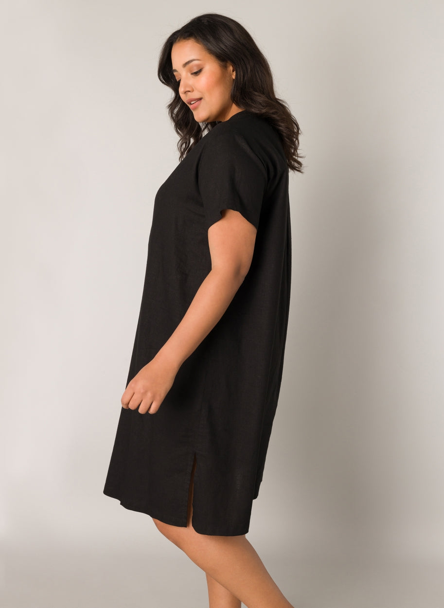 Base Level Curvy jurk Yacinthe 7000096 Zwart