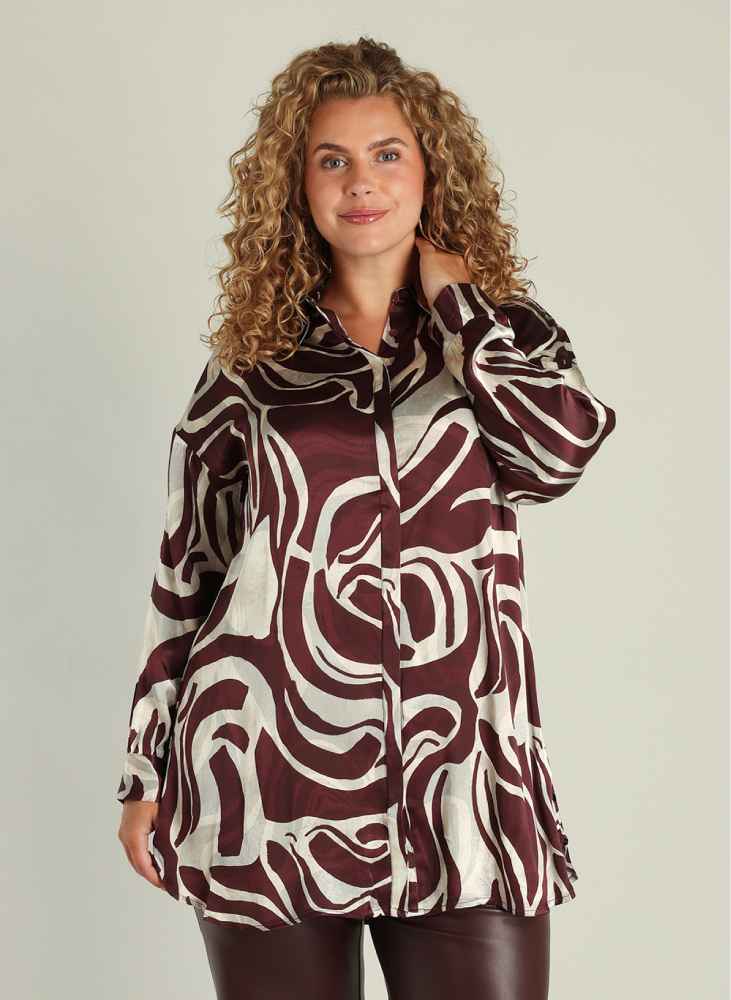 Yest Curve blouse A006006 Satu Bordeaux