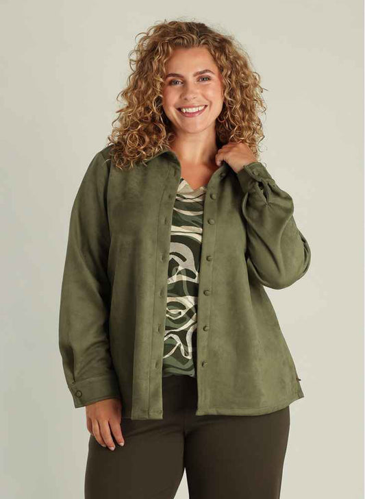 Yest Curve blouse a005987 Gladys olijf groen