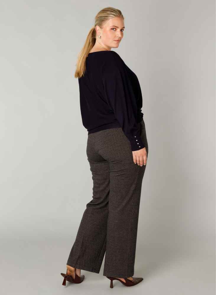 Yest Curve dunne trui met boothals A005730 Roel navy