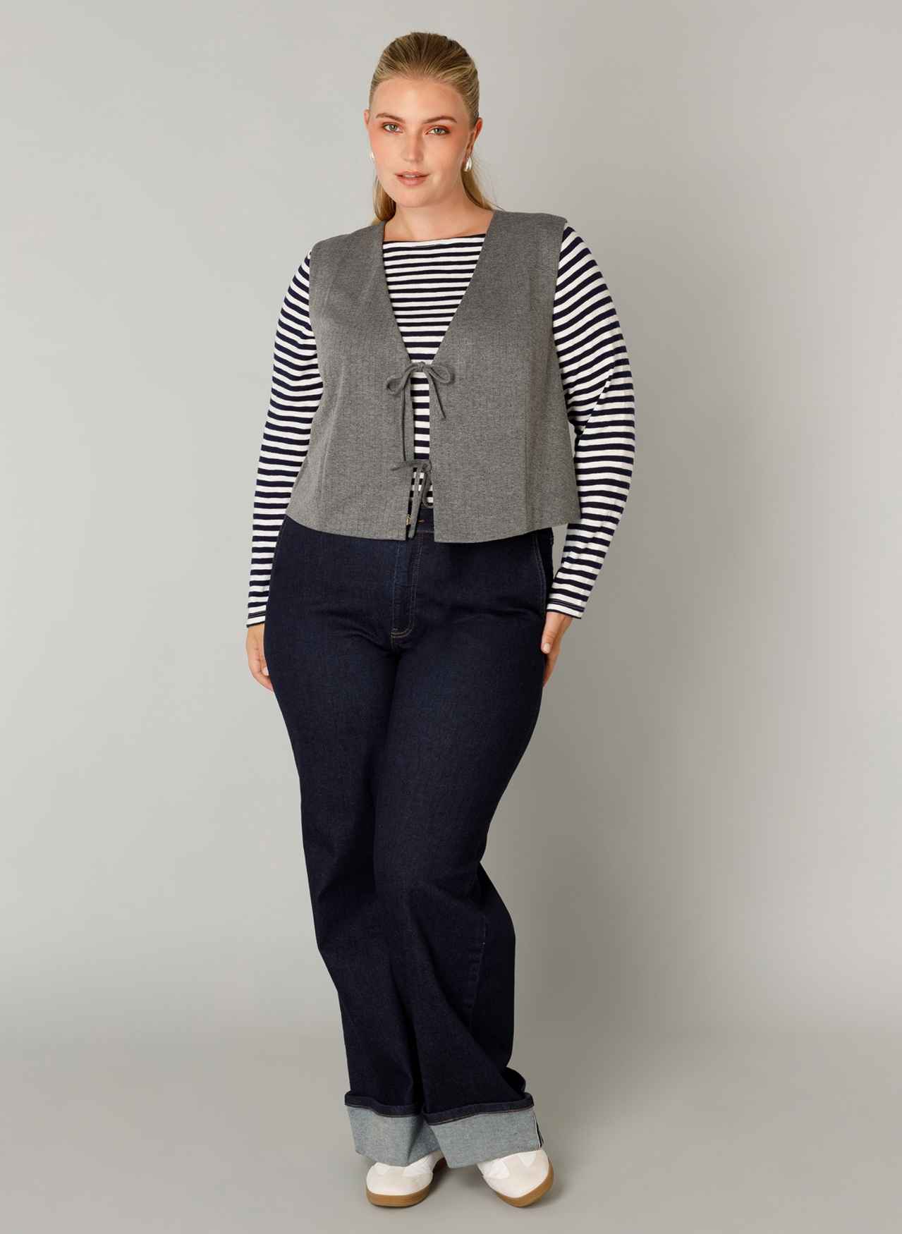 Yest Curve gilet A005658 Fabienne grijs