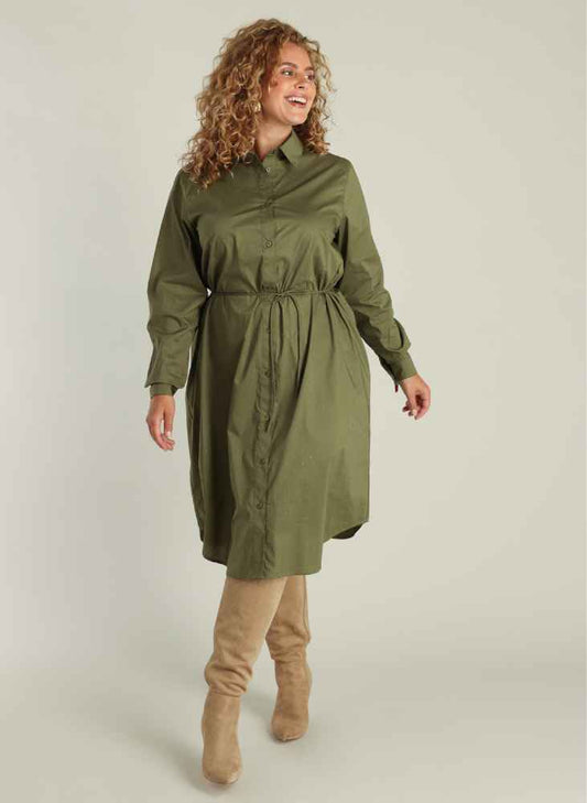 Yest Curve jurk A005781 Greta Army