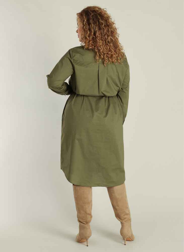 Yest Curve jurk A005781 Greta Army
