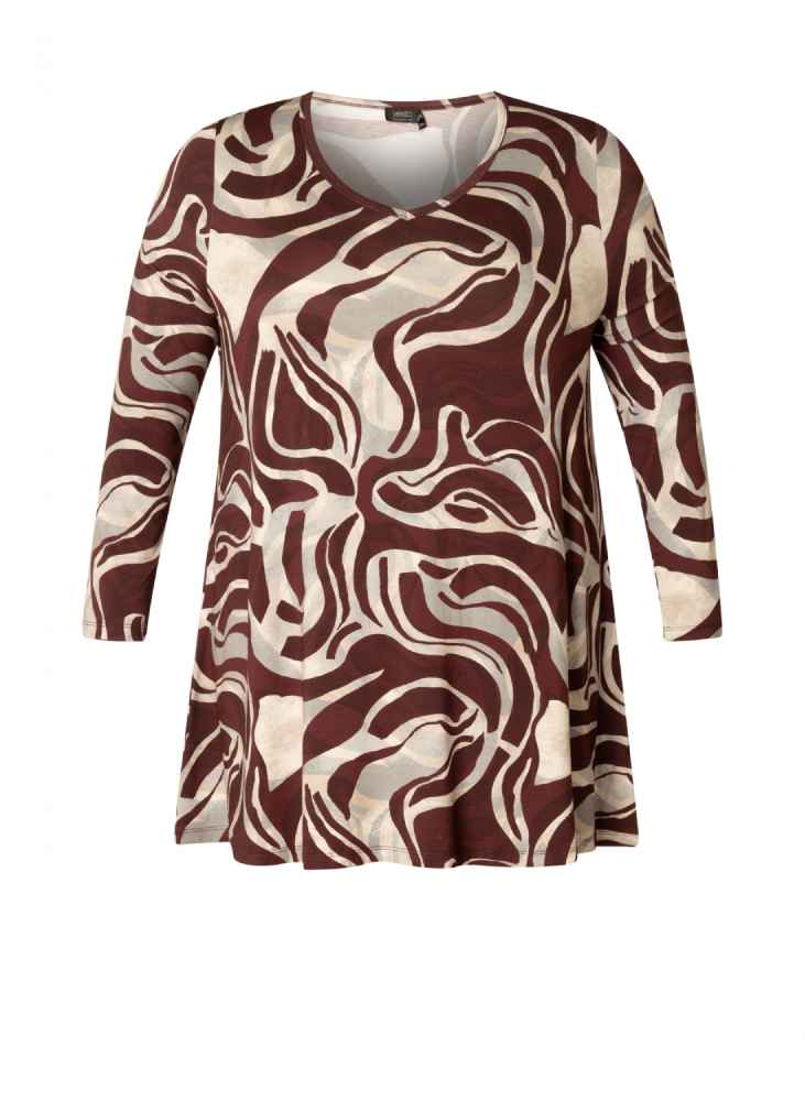 Yest Curve shirt A-lijn A006004 Ankaria Bordeaux
