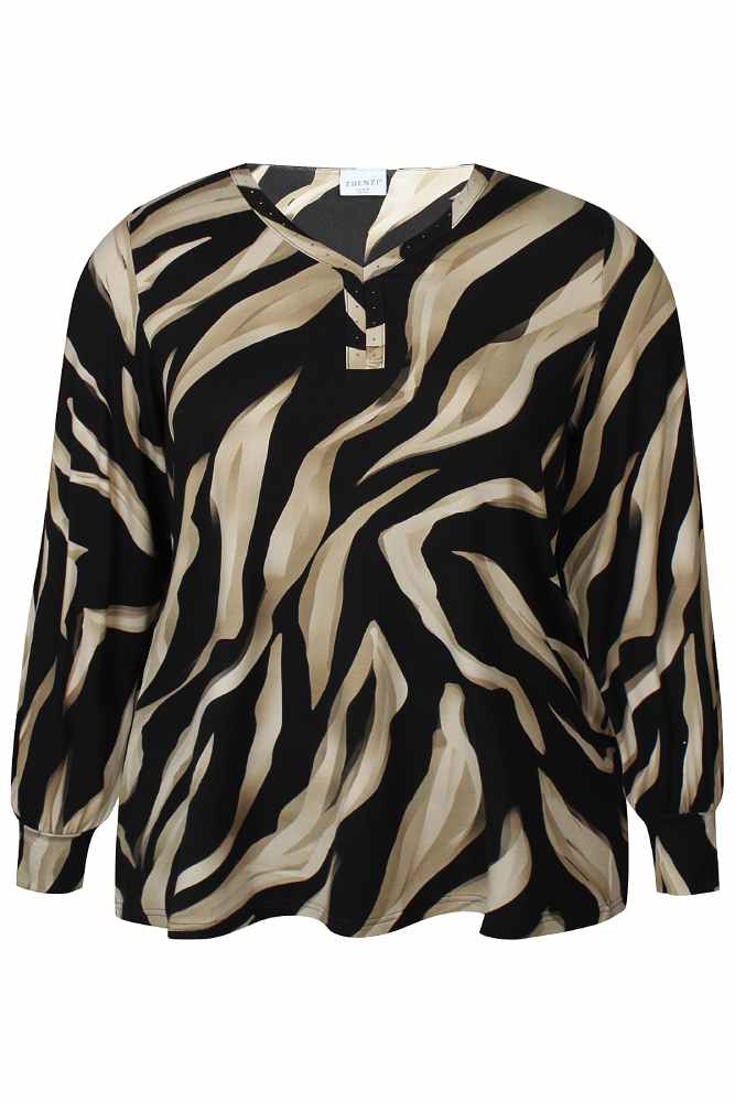Zhenzi Shirt 201024 Saia Zwart