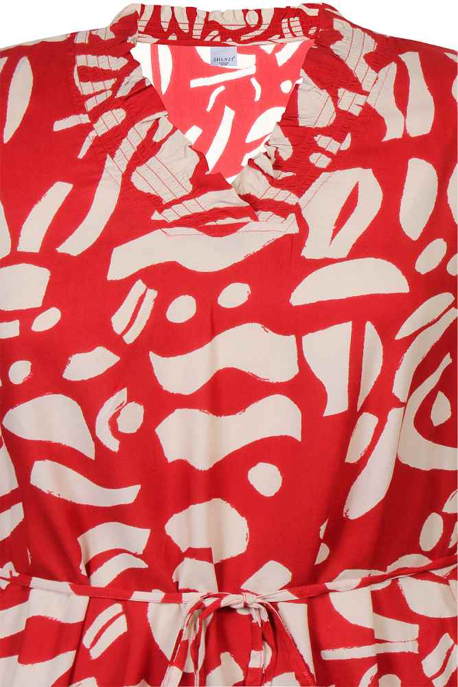 Zhenzi jurk 200926 rood