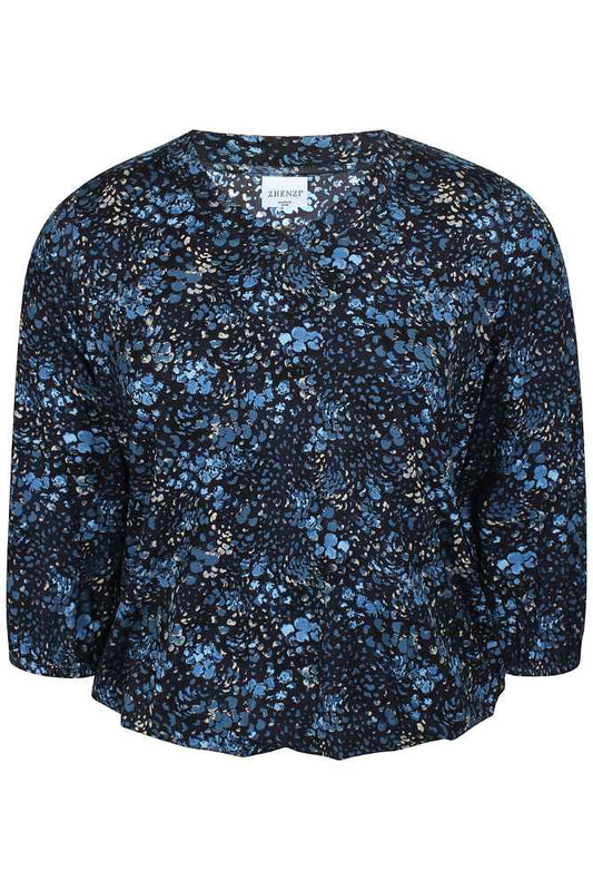 Zhenzi shirt 201017 Sylva Blauw